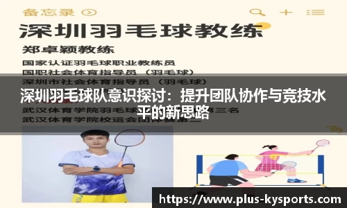 深圳羽毛球队意识探讨：提升团队协作与竞技水平的新思路